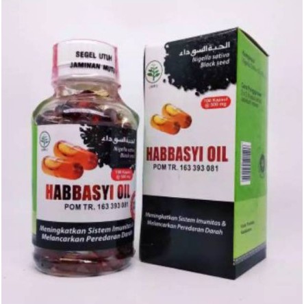 Habbasyi Oil Minyak Habbatusauda isi 100 Kapsul (Kapsul Minyak Jinten Hitam)