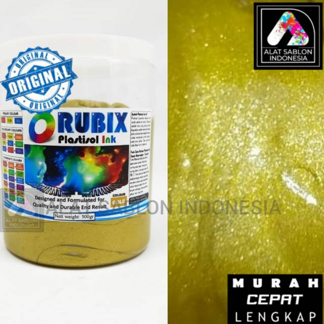 

TINTA SABLON PLASTISOL RUBIX OLIVE GOLD 500GR