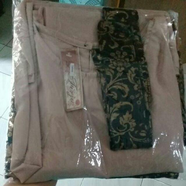 Batik Hazana Batwing Maura Couple - Sania Ruffle Batik Couple Garansi Termurah Shopee