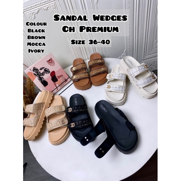 GJAZ SANDAL WEDGES CH PREMIUM IMPORTi