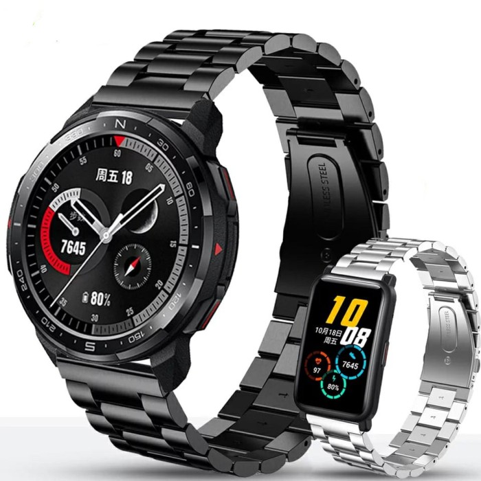 STRAP TALI JAM TANGAN SMARTWATCH STAINLESS HONOR GS PRO 22mm