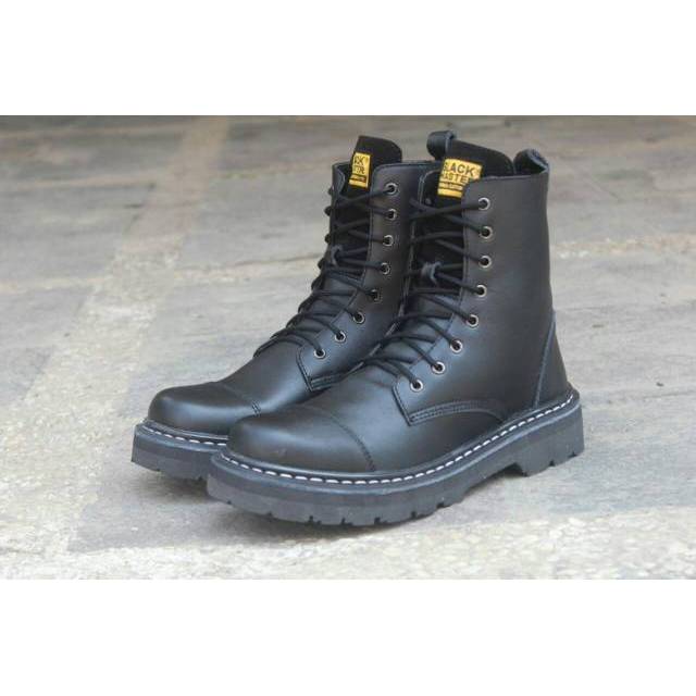 ISLAND - BLACK MASTER ORIGINAL | Original Sepatu Kulit Boots Biker Touring Rockers Gagah