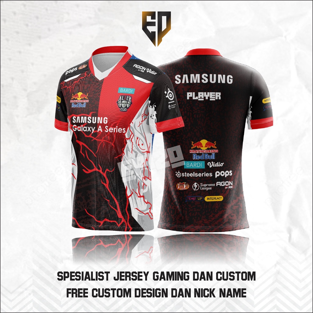 Jersey KAOS ALTER EGO TERBARU 2022 MPL SEASON 10 ALTER EGO S10 FREE NICKNAME TERMURAH