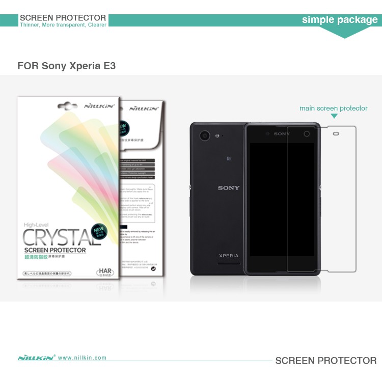 Nillkin Crystal Screen Protector Sony Xperia E3 - E3 Dual