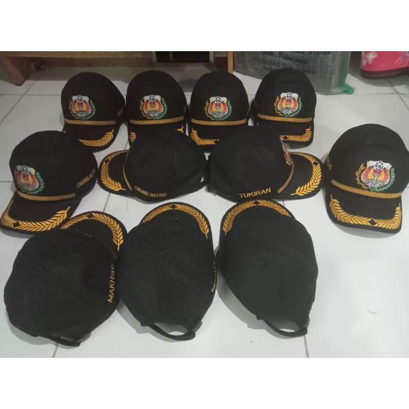 TOPI JARING, TOPI AMBALAN JARING, TOPI JARING BORDIR, TOPI DINAS JARING