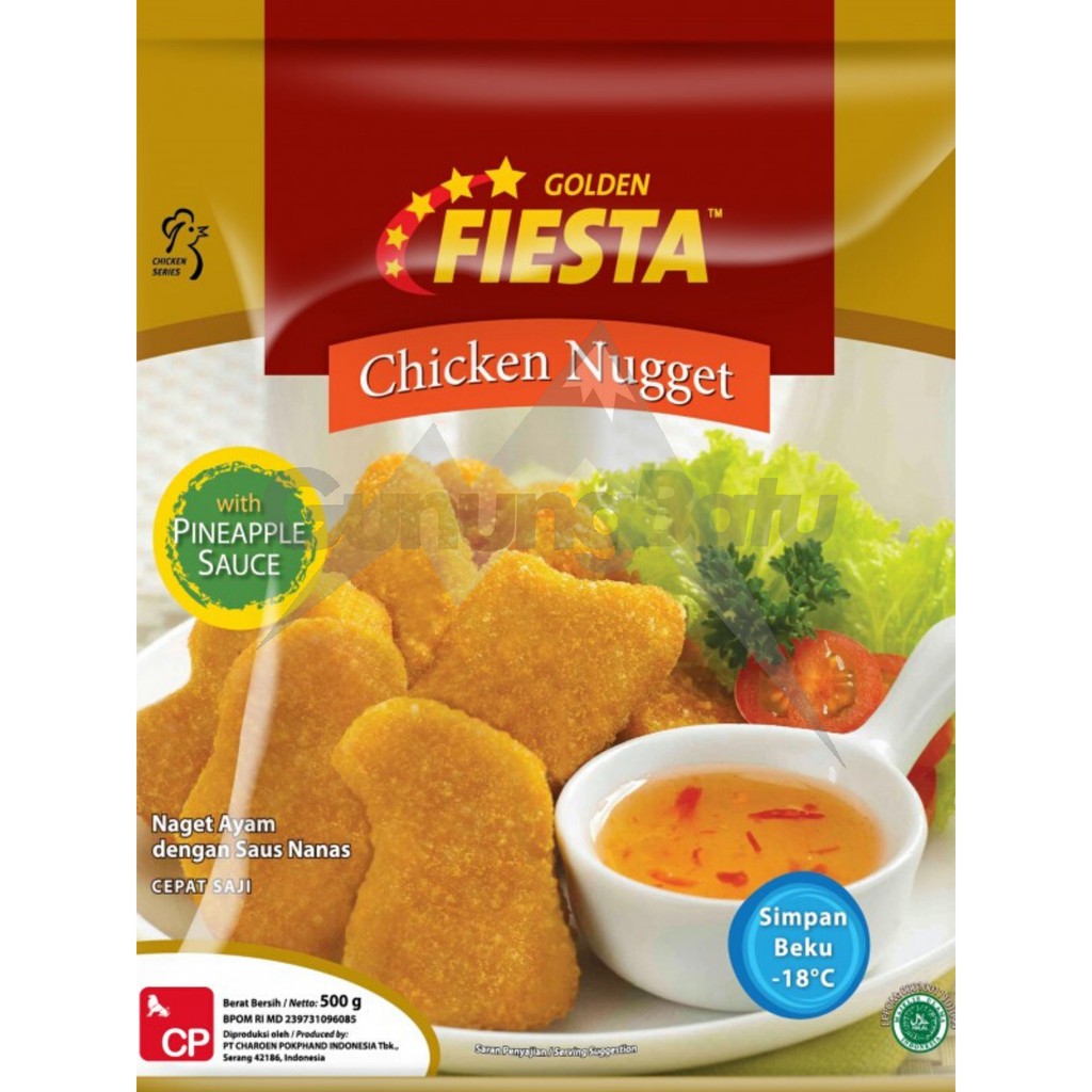

GOLDEN FIESTA NUGGET WITH PINEAPPLE SAUCE 500 GRAM