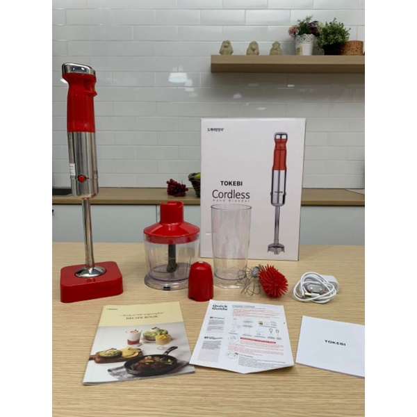 READY Hand Blender Cordless Tanpa Listrik ORI Tokebi Cordless blender teknologi Korea super lengkap