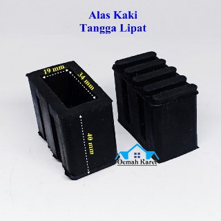 Alas Karet Kaki Tangga Lipat Aluminium- 4 PCS
