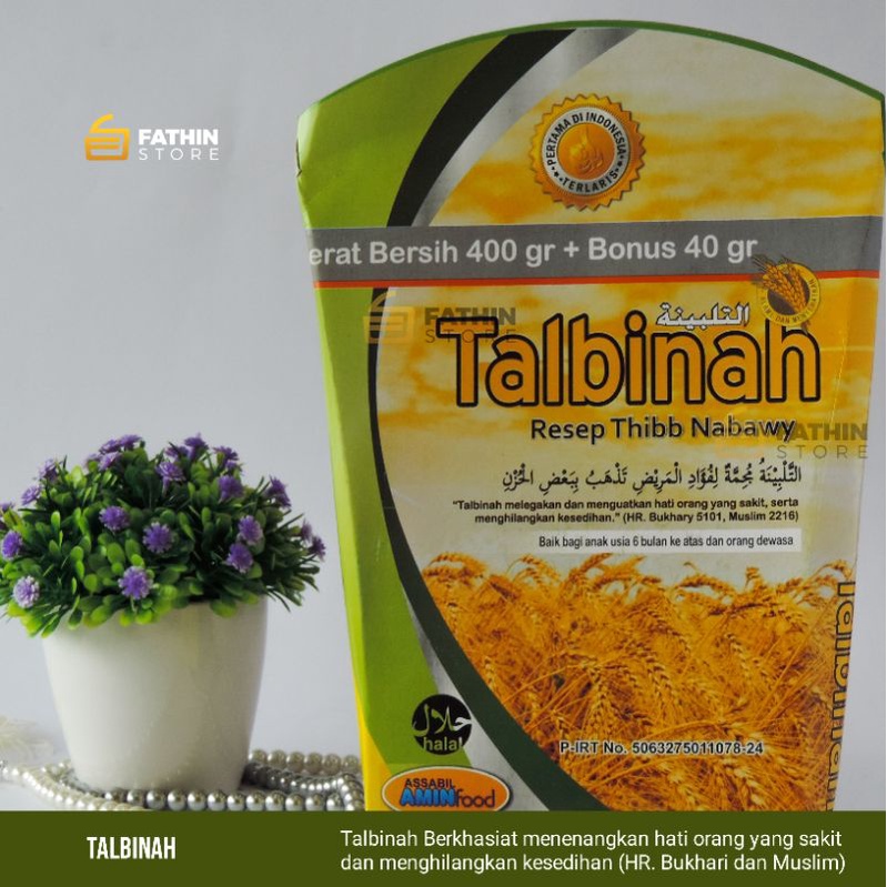 

Talbinah - Resep Thibbun Nabawy 400 gr + 40 gr -Tepung Gandum