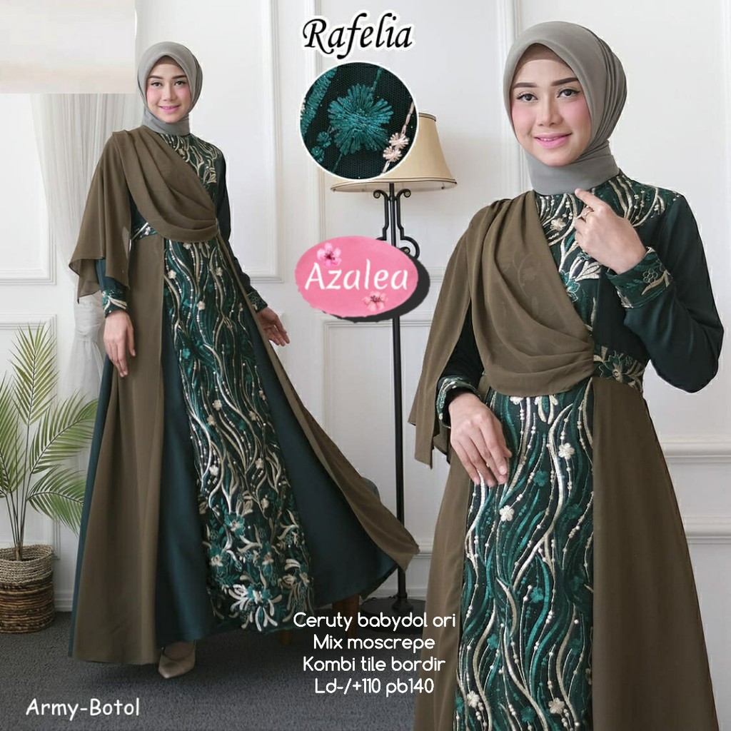 Gamis Rafelia Ceruty Babyterry Ori