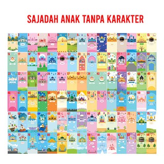 Custom Nama Sajadah Anak Karakter Kado Hadiah Ultah Souvenir Kelulusan