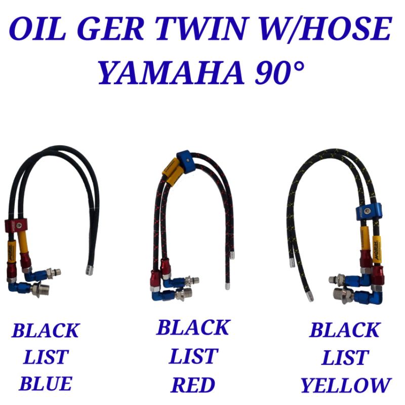 Oil Ger Twin W/Hose Yamaha 90° Tebal