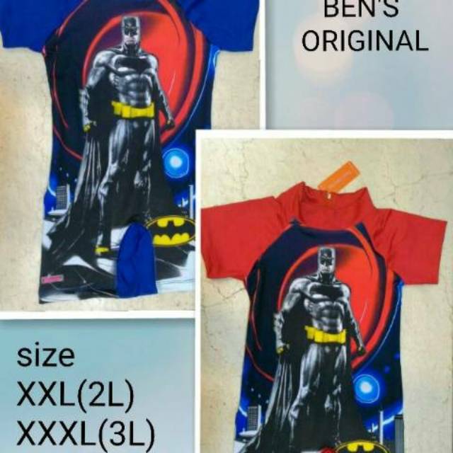 BAJU RENANG ANAK LAKI SD 8-12 TAHUN SIZE 2L - 4L BATMAN BEN'S ORIGINAL