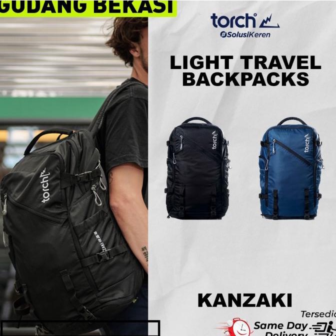TRAVEL BAG TORCH TAS TRAVEL BACKPACK KANZAKI LEGION BLUE