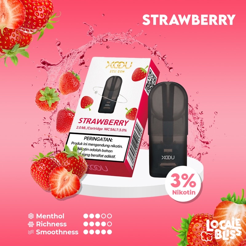 [RELX Infinity &amp; Essential ] XOOU Mint Flavour Catridge Pods Pro Strawberry