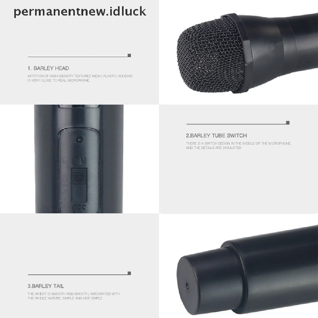 Luckypermanent Mainan Microphone Imitasi Untuk Properti Fotografi Anak