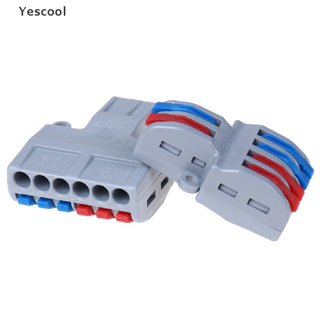 Yescool 1pc Konektor Kabel Terminal Splitter 2 In 4 / 6 Out SPL-42 / 62