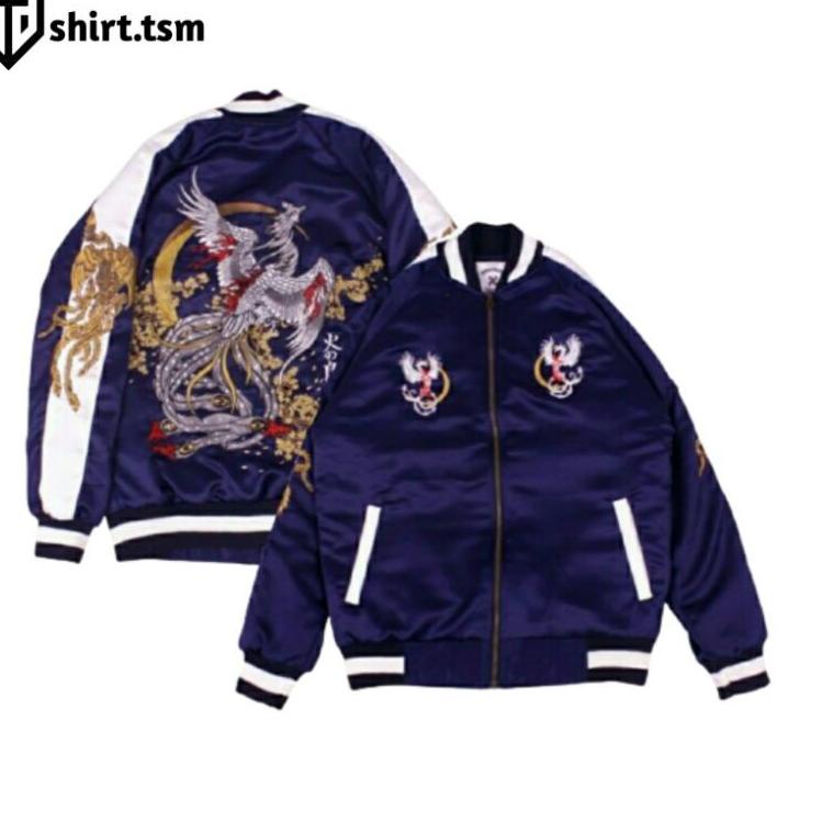 Best Sukajan Murah Original - Sukajan Jacket Tsurutori Phoenix - Varsity Jacket - Jaket Sukajan Anime Murayama ✿☈ ➞
