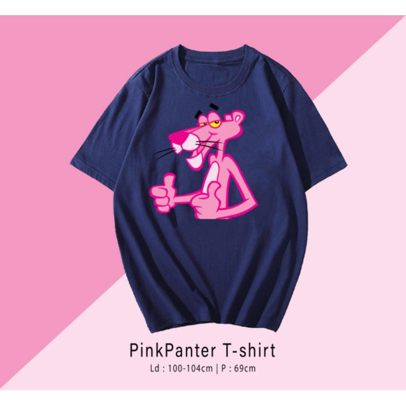 T-SHIRT / TUMBLR TEE KAOS PINK PANTER OVERSIZE PREMIUM