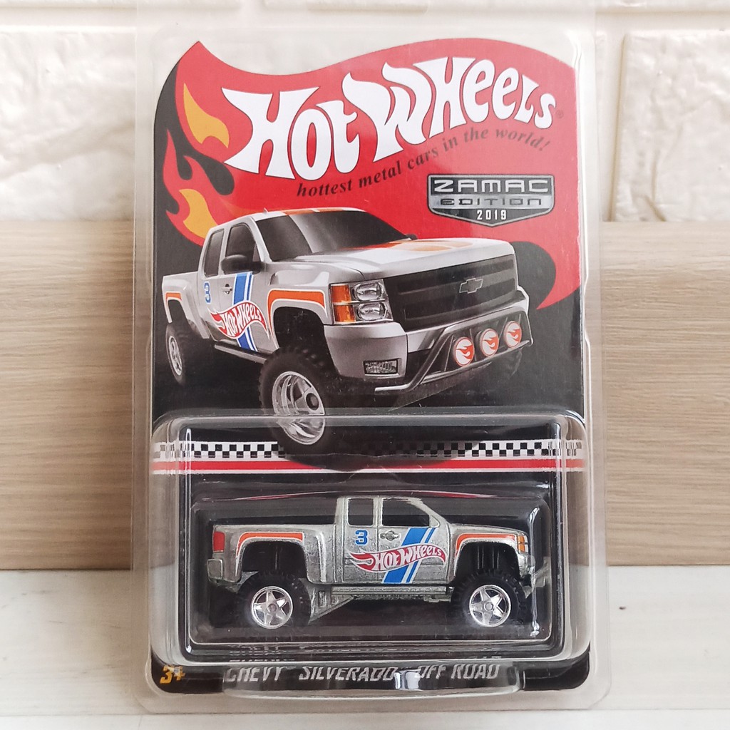 Diecast Hot Wheels Chevy Silverado Off Road Zamac Edition 2019 HW Hotwheels Mobil Mainan Anak