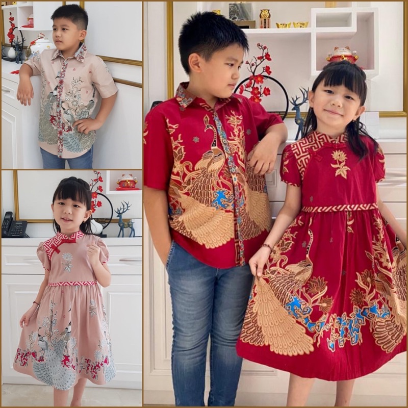 Kemeja Batik 001 BBB / Batik anak / Baju Imlek Anak