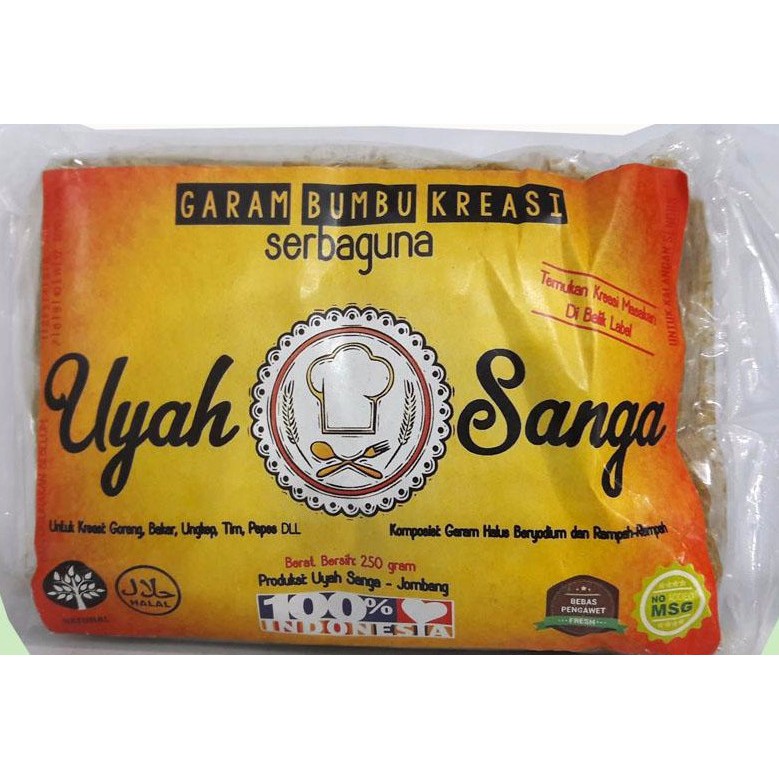 Garam Bumbu Kreasi Non MSG Uyah Sanga Bebas Pengawet