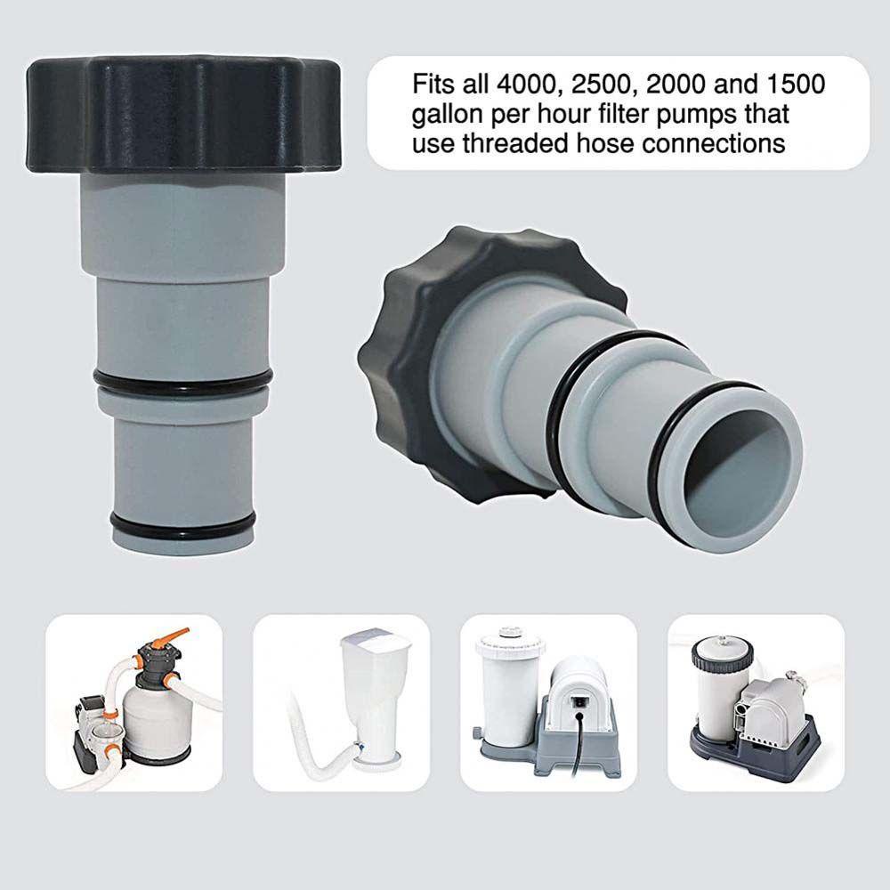 Adaptor Selang LANFY High Awet A W/Collar Sambungan Drat Pompa Kolam Renang Plunger Valve Intex Fit ARU Pool Drain Pump