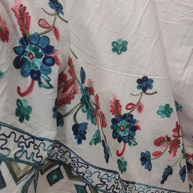 HARGA TERMURAAH..!! BAHAN KAIN COTTON BORDIR SATU SISI / KAIN COTTON/KAIN BORDIR