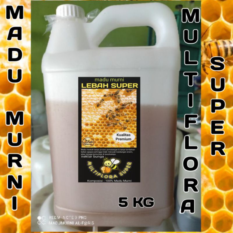 

MADU LEBAH SUPER, MULTIFLORA SUPER 5KG