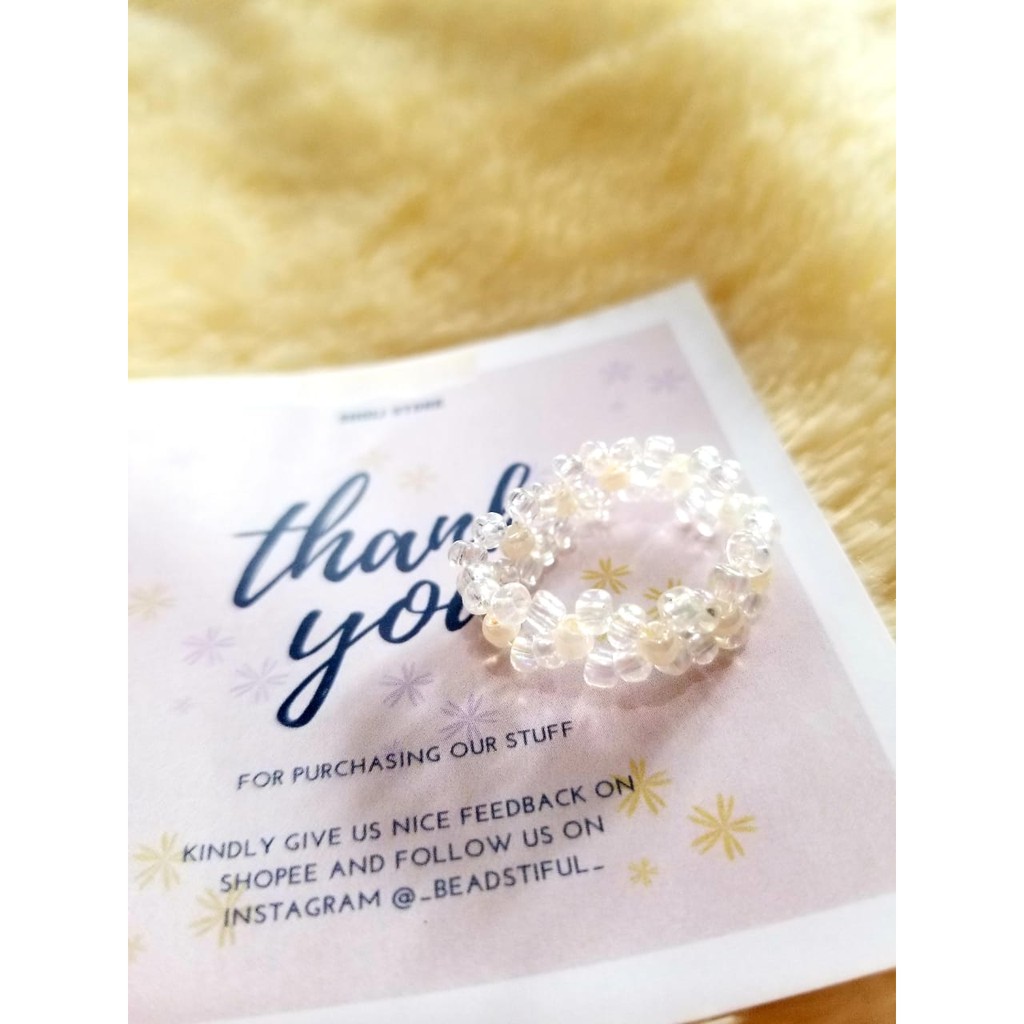 Cincin Manik / Beads Ring / Korean Bracelet / Kpop Idol