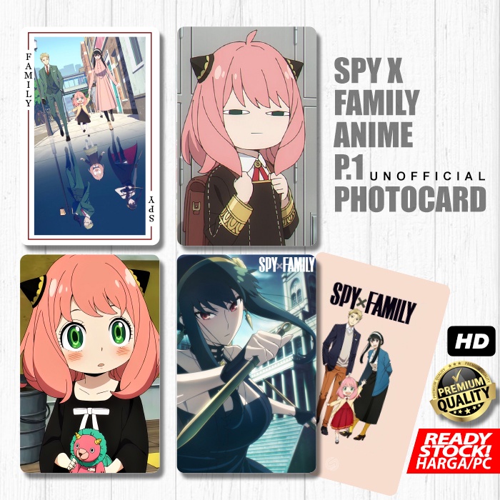 Photocard Anime SPY x Family Anya Part 1 Kartu Koleksi Photo Card