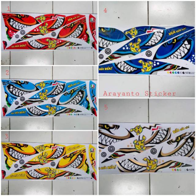 Stiker motor Sticker Decal Striping Variasi Jupiter Stiker motor Sticker Decal Striping Variasi Jupiter
