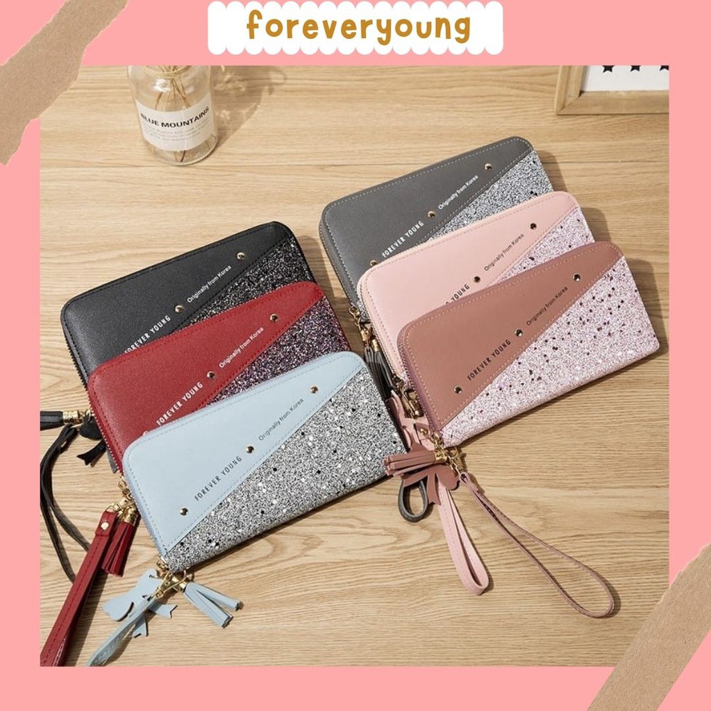 ( Fy ) COD Dompet Wanita import murah Dompet Wanita Panjang Dompet Import Real Pict Dompet Cantik