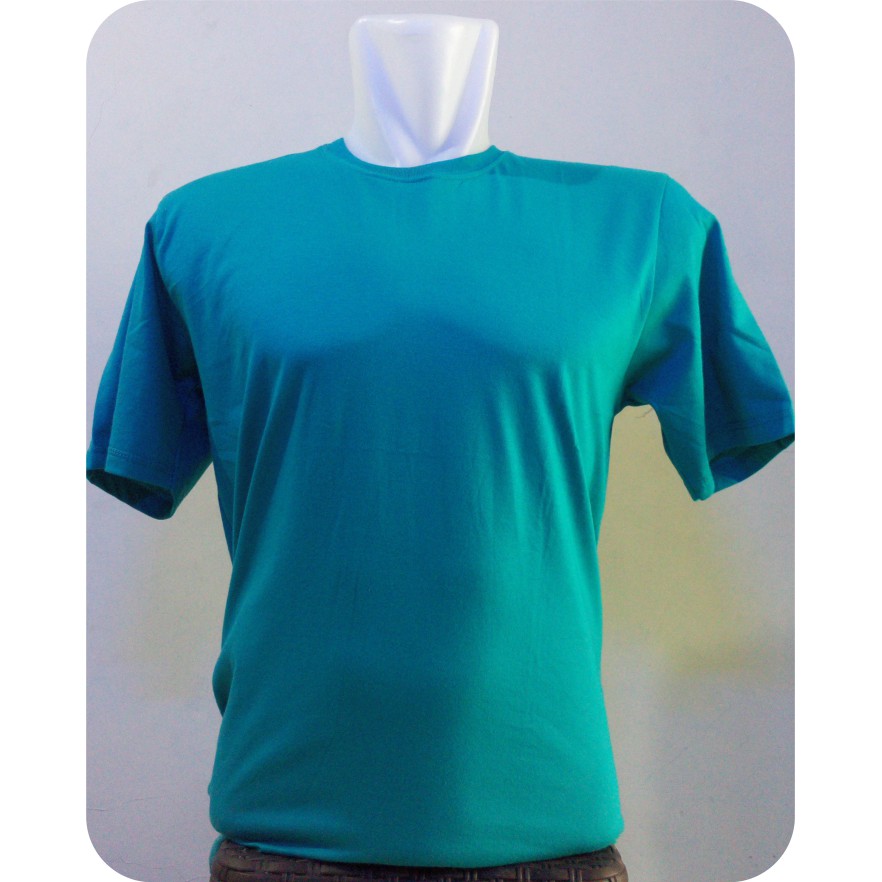 Jual Kaos Polos Hijau Tosca Solid Shopee Indonesia