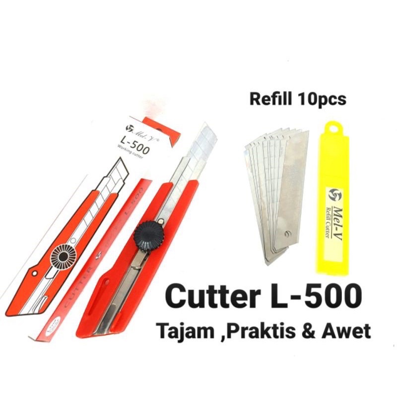 

Cutter besar l500 by Melv / Isi refill Cutter L 500 Mel-v