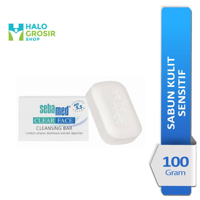 Sebamed Clear Face Cleansing Bar 100 gr/Sabun Mandi Sebamed/Sabun Kulit Sensitif