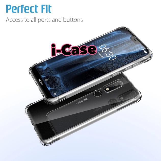 Nokia 6.1 Plus Case Crystal Clear - Casing Cover Nokia 6,1 Plus - Izhar.Farida