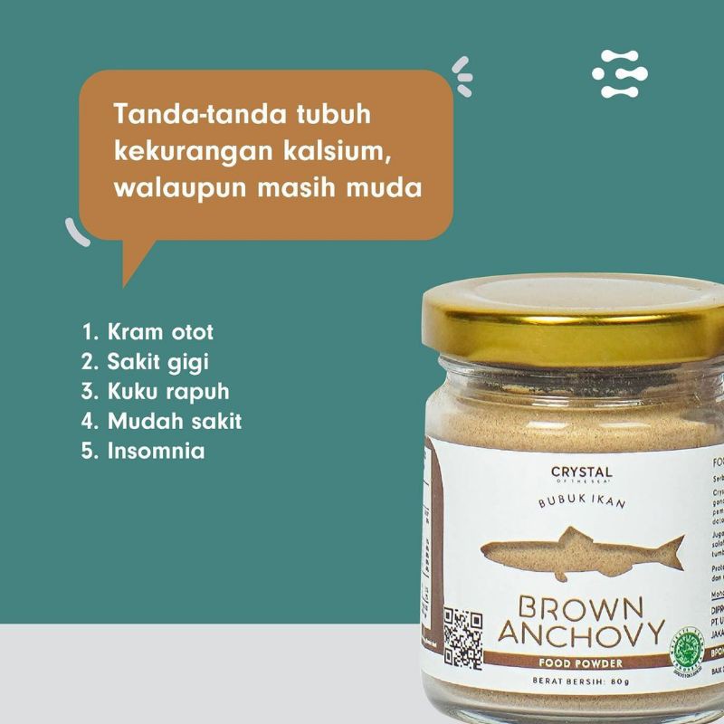 Crystal Of The Sea - bubuk white anchovy / brown anchovy / udang / rumput laut