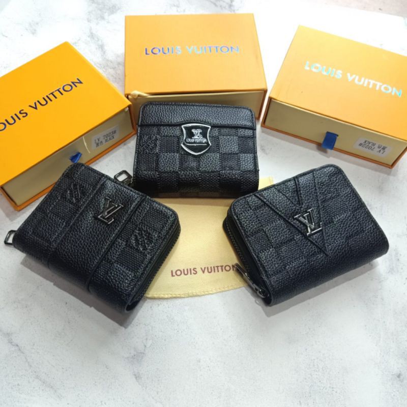 Dompet + Card Holder LV Embose Premium Quality