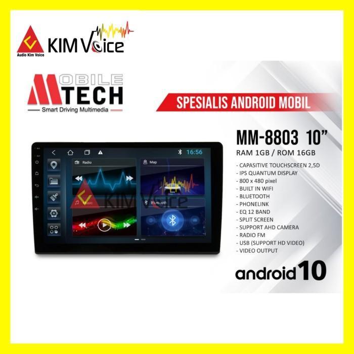 Head Unit Android 10 Inch Mtech Mm-8803 Ips Quantum Display Android 10