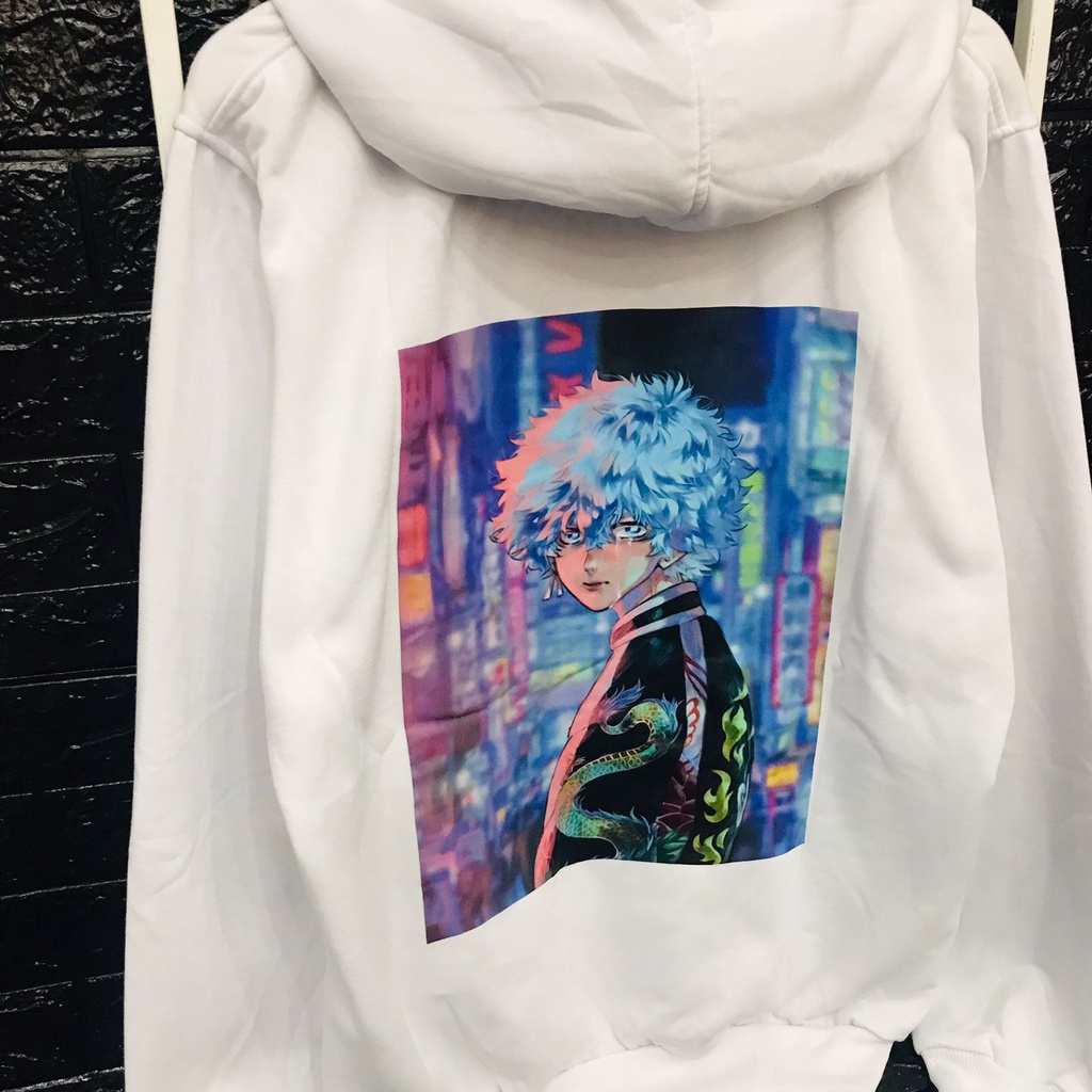 Hoodie Kawata Souta Square White Anime Manga Tokyo Revengers Premium Unisex