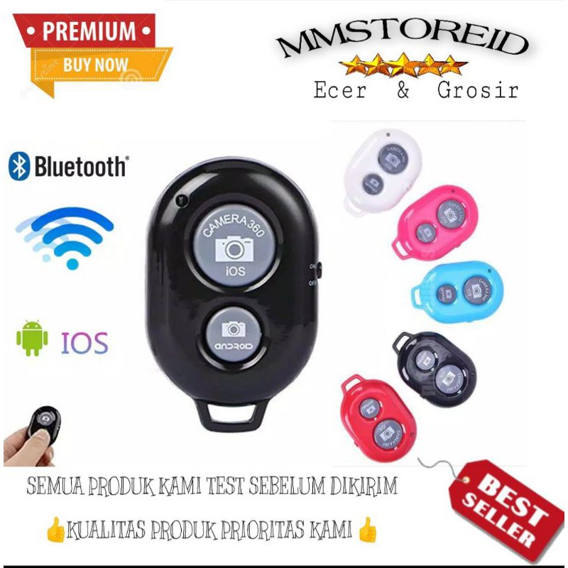 MM - TOMSIS BLUETOOTH SHUTTER FOR IOS ANDROID SELFIE TONGSIS / TOMBOL TONGSIS BLUETOOTH