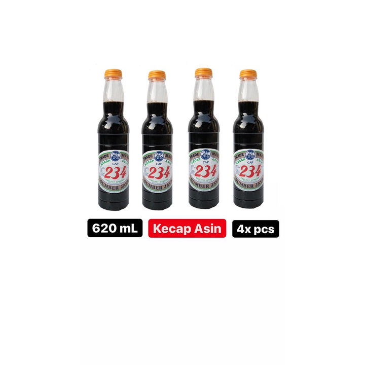 

Kecap/Kecap Asin 600 mL ( Sumber Jaya ) - Multipack 4 Pcs