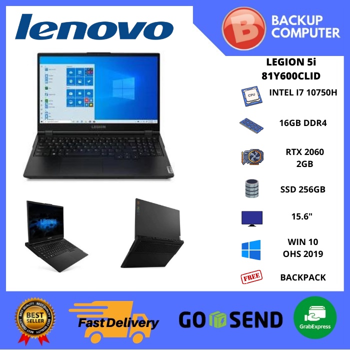 LENOVO LEGION 5i 15IMH05 81Y600CLID i7 10750H 16GB 256GB+1TB RTX2060
