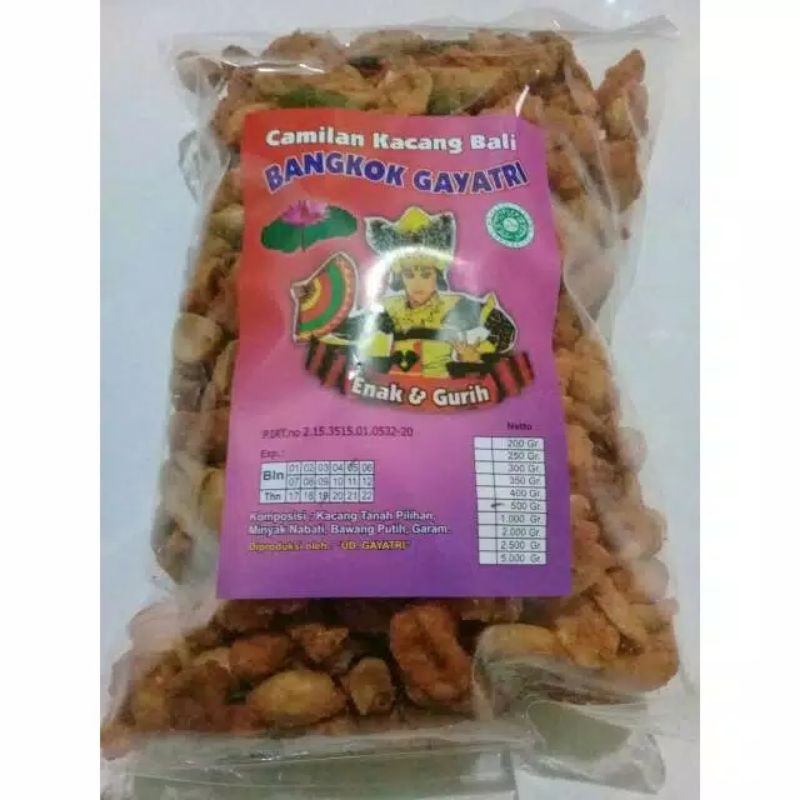 

Kacang Bali Bangkok Pedas 500gr Gayatri