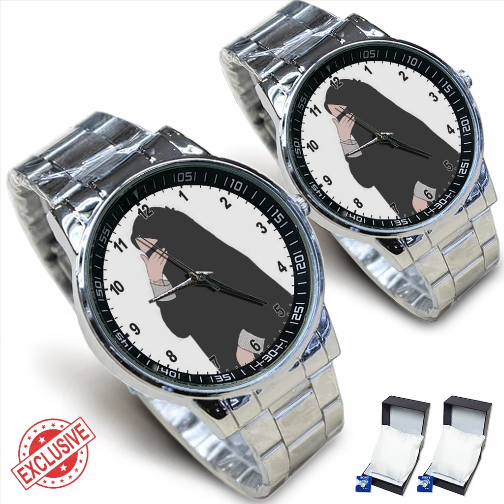 Jam Tangan Rantai Couple HIJAB MOTIF - 1 (Nice)