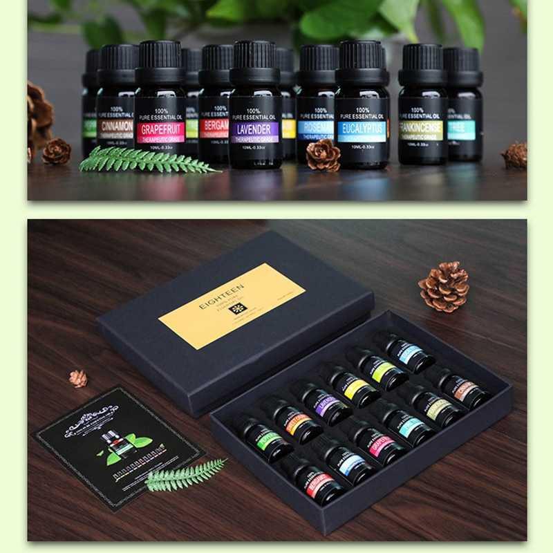 Eighteen Pure Essential Fragrance Oils Aromatherapy Diffuser 10ml 6PCS [Multi Warna]