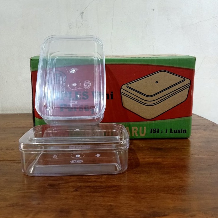 Toples Kue Kering Plastik Vini/Persegi Panjang - 250 gr