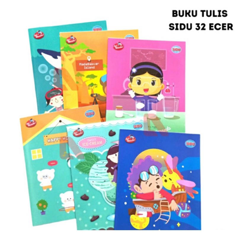 

(PROMO) BUKU TULIS SIDU + BONUS PULPEN GEL KARAKTER