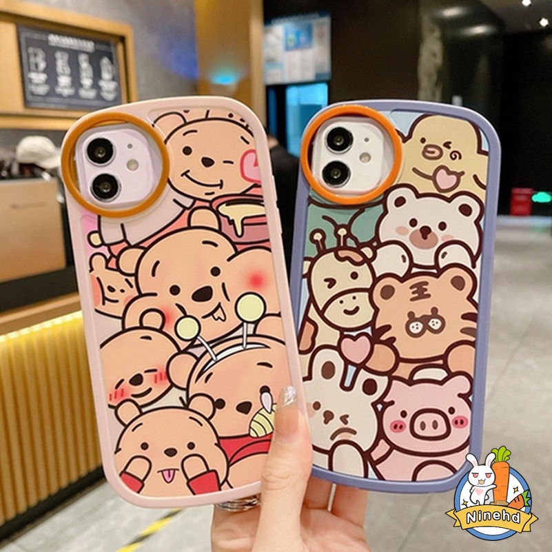Soft Case TPU Matte Shockproof Motif Hewan Cover iPhone 13 12 11 Pro Max Xr X Xs Max Se 2020 7P 8P 7 8P